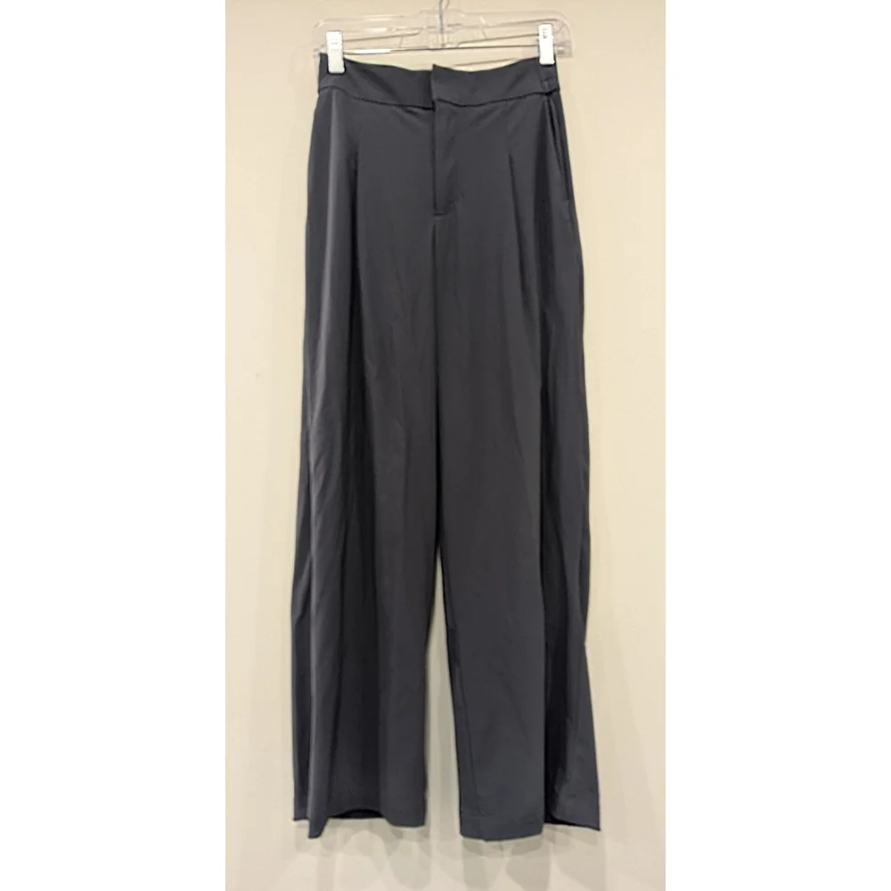 Athleta Pinnacle High Rise Trousers In Charcoal Size 0 - Picture 3 of 9